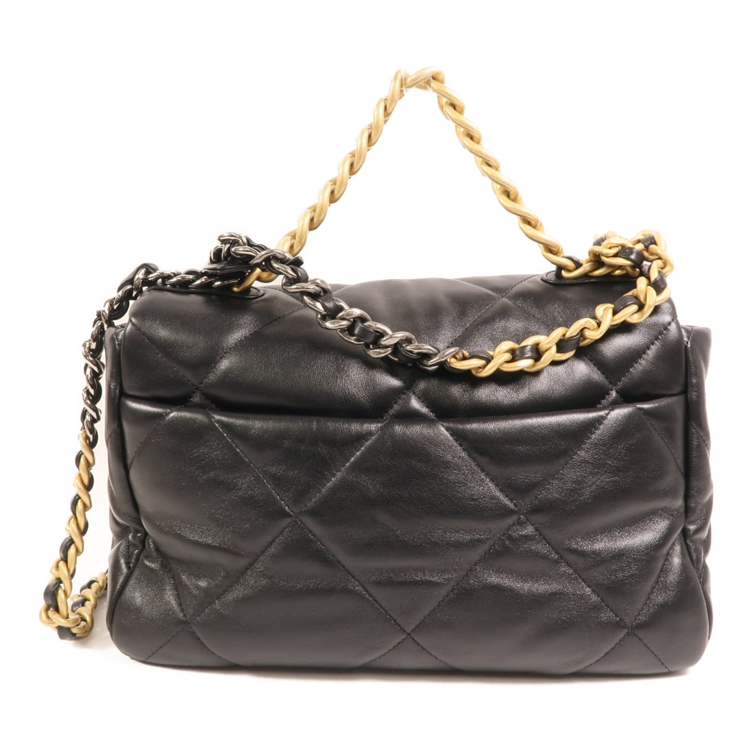 Chanel CC C19 Medium Black Lambskin - 2