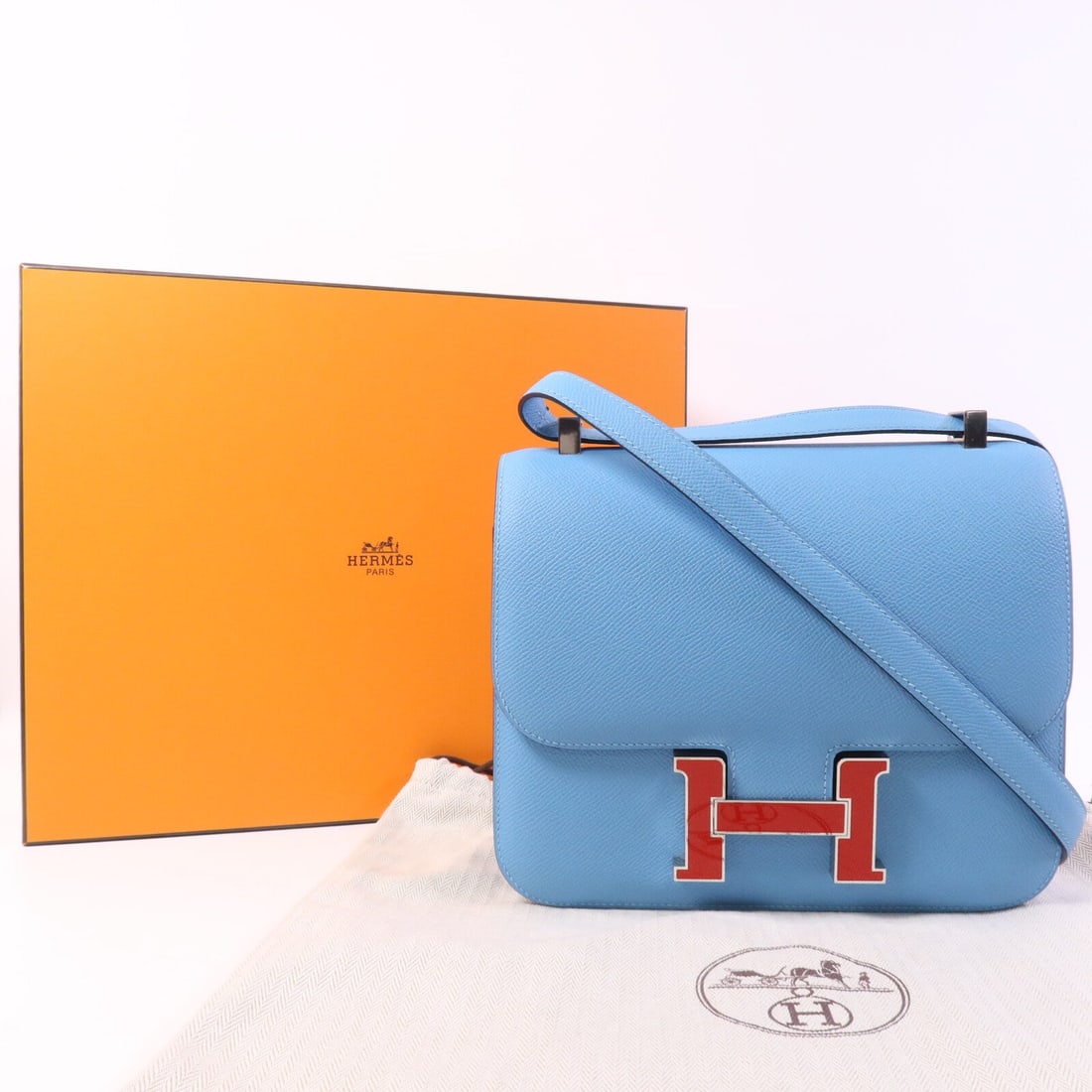 Hermes PHW Constance 24 Blue Red - 10