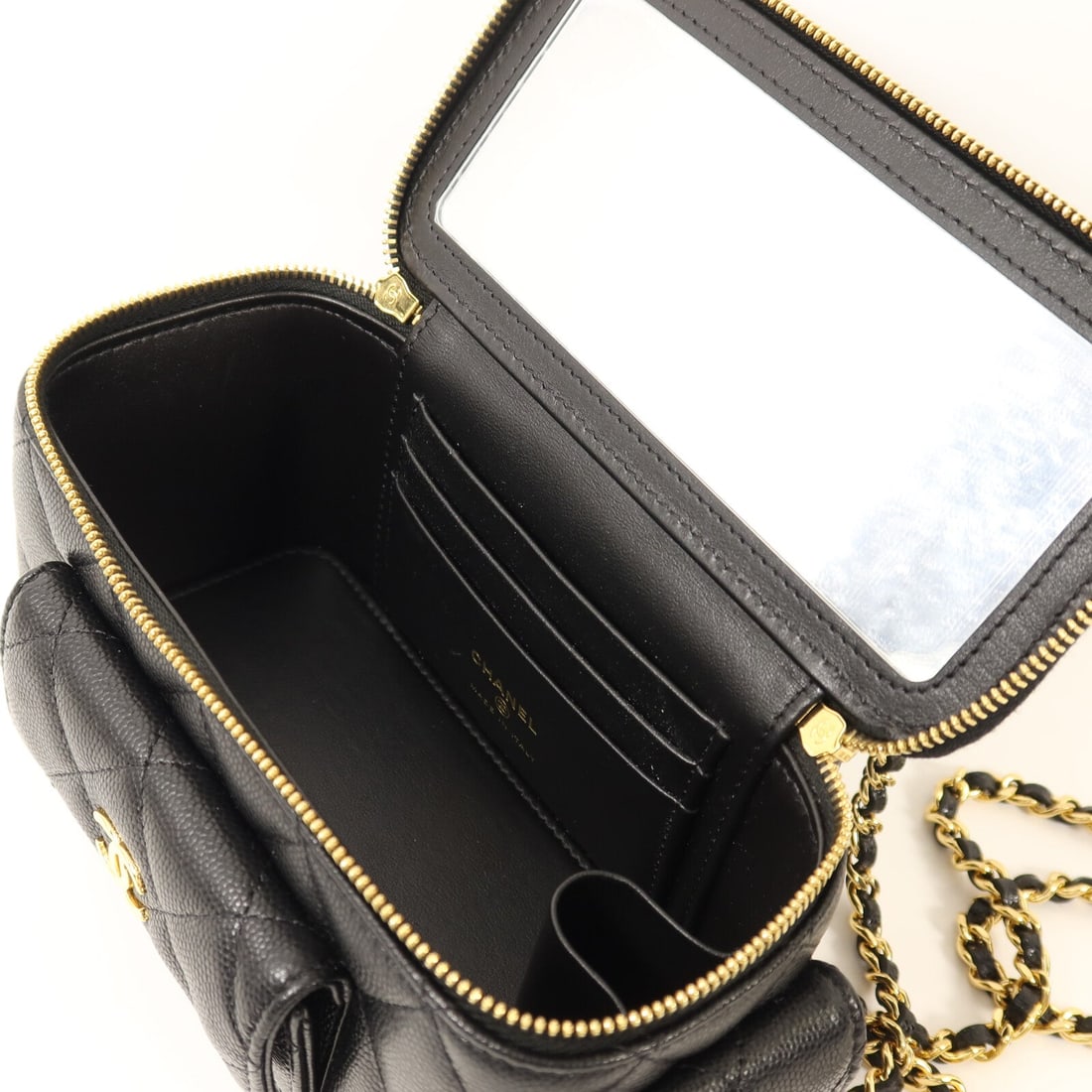 Chanel CC GHW Vanity Case Black - 5
