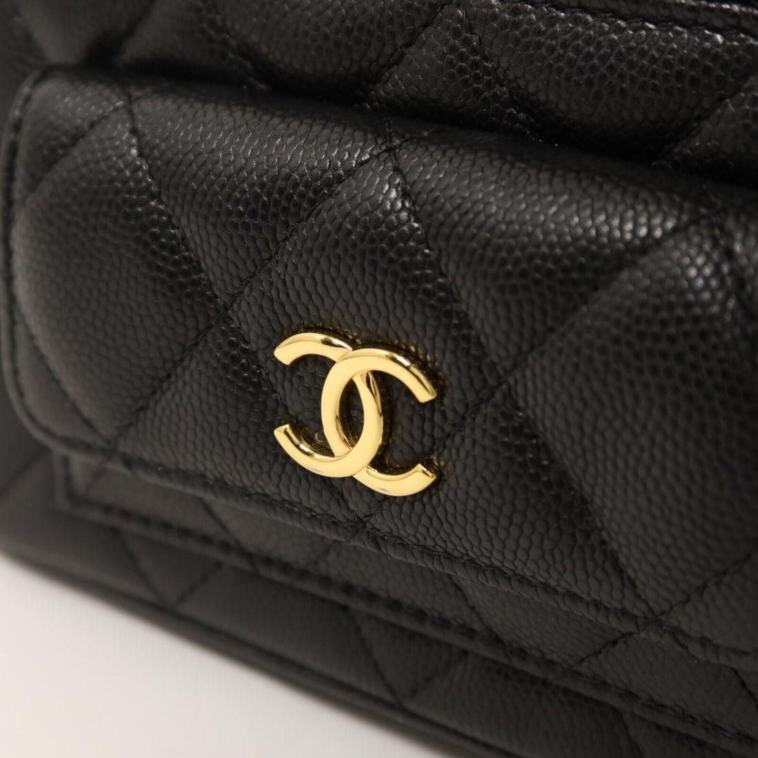 Chanel CC GHW Vanity Case Black - 9