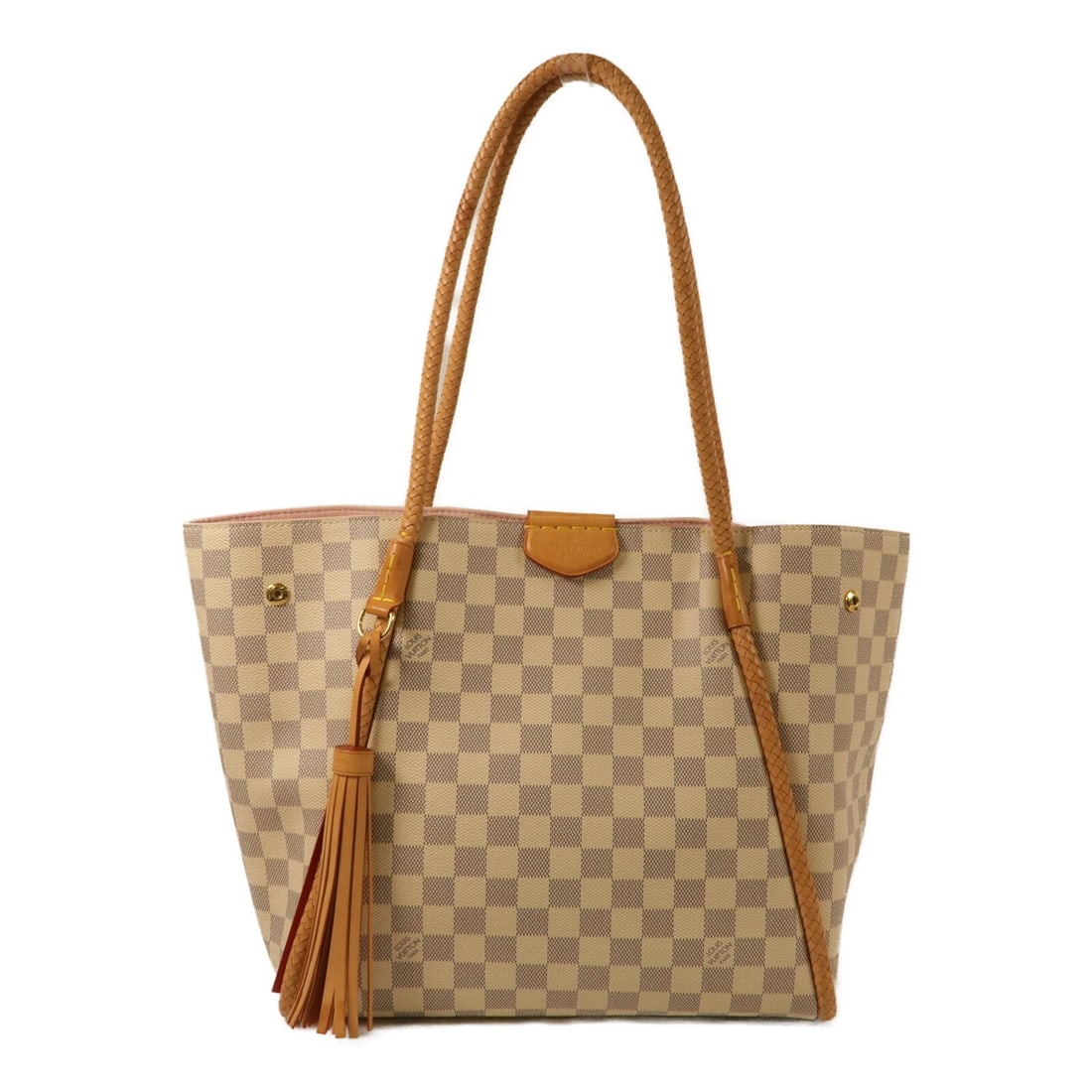 Louis Vuitton LV GHW Propriano White: LV GHW Propriano tote bag handbag in white Damier PVC coated canvas. Size: W31 x H29 x D16 cm. Handle 58 cm. Includes storage bags.