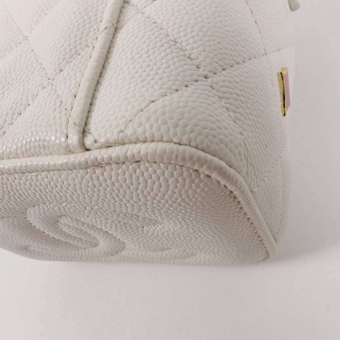 Chanel CC GHW Mini Vanity White - 12