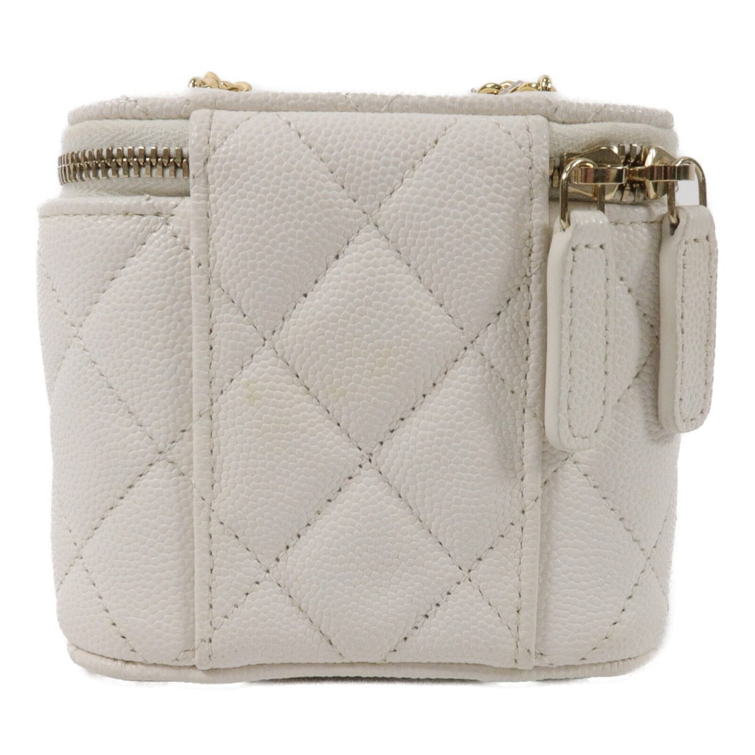 Chanel CC GHW Mini Vanity White - 2