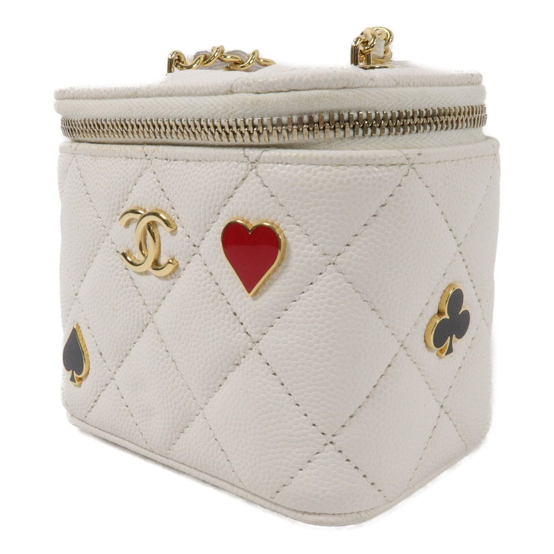 Chanel CC GHW Mini Vanity White - 3
