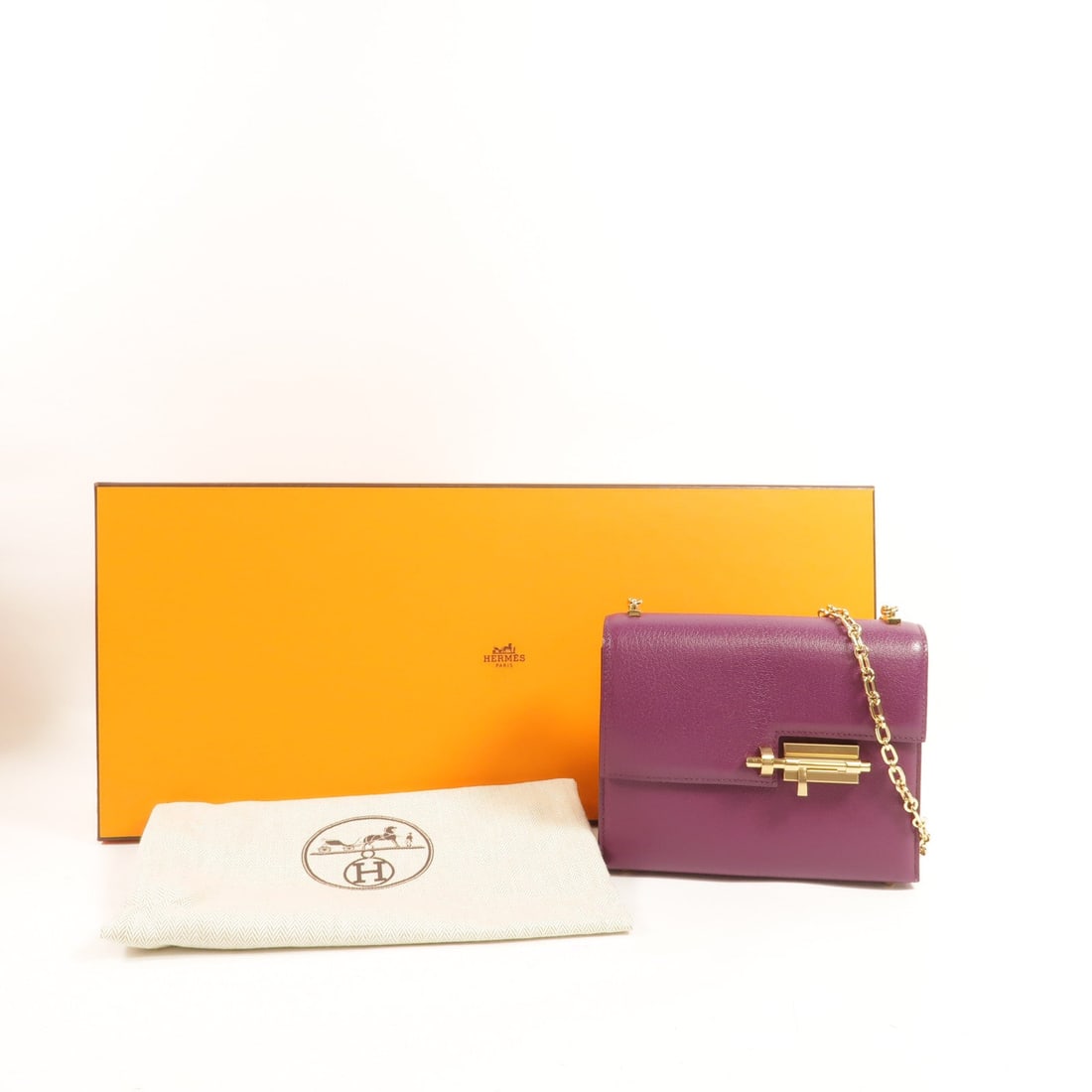 Hermes GHW Verrou Mini Anemone - 11