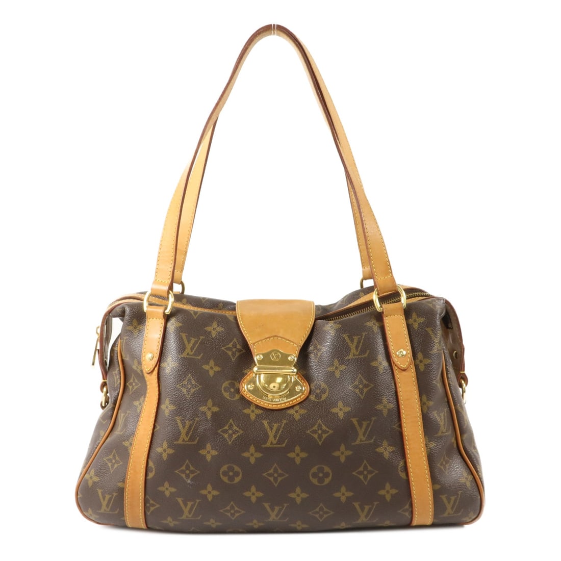 Louis Vuitton Stresa PM Monogram: Stresa PM shoulder bag in brown Monogram PVC coated canvas. Size: W36 x H27 x D13 cm. Handle 60 cm.