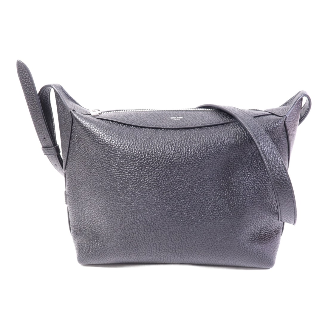Celine SHW Harry Shoulder Black: SHW Harry shoulder bag in black calfskin. Size: W23 x H21.5 x D11 cm. Shoulder 104-120 cm. Includes storage bags.