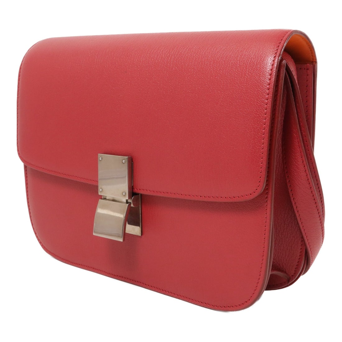 Celine SHW Classic Box Medium Red Orange - 3