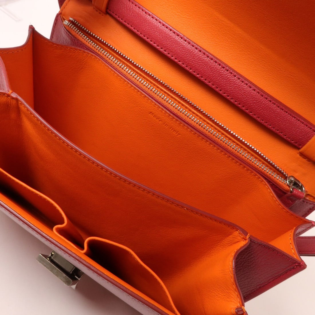 Celine SHW Classic Box Medium Red Orange - 5