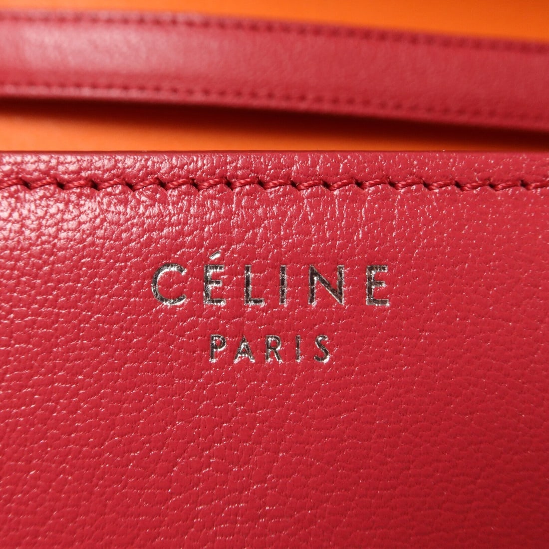 Celine SHW Classic Box Medium Red Orange - 6