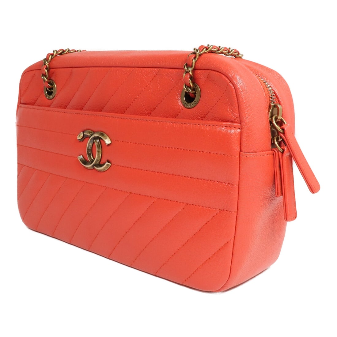 Chanel CC GHW Camera Bag Red - 3