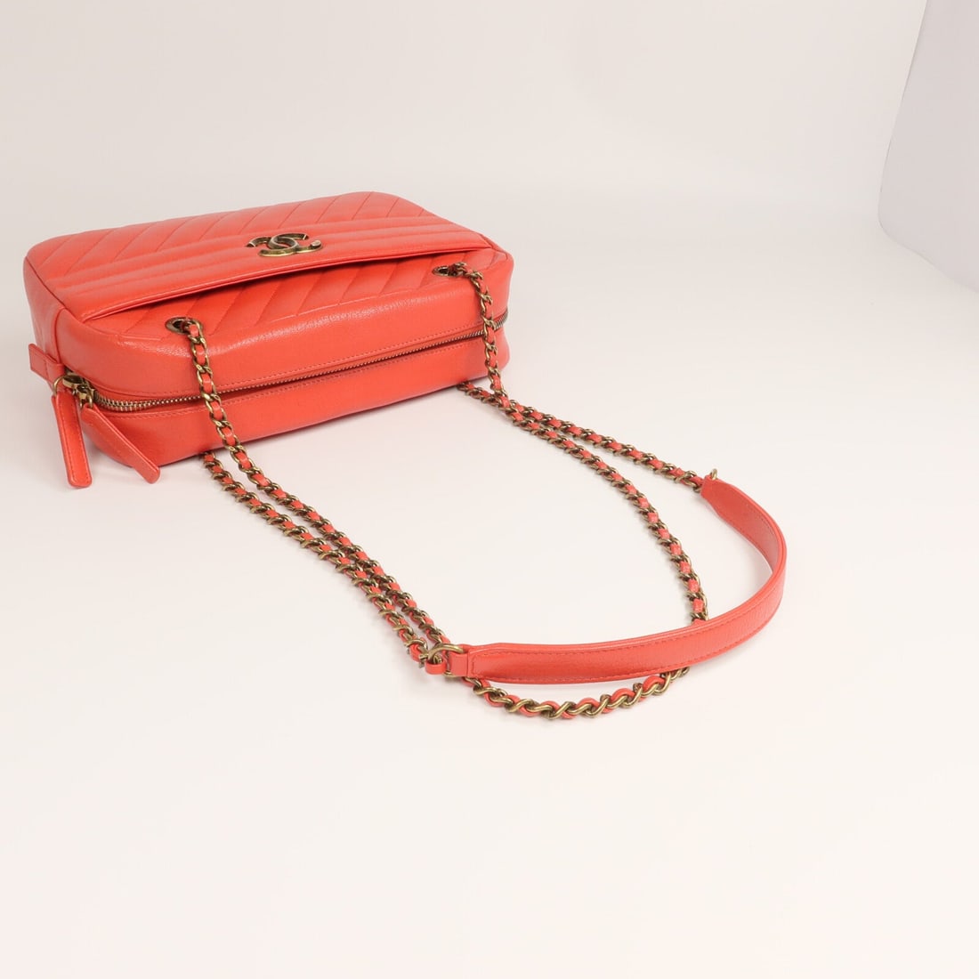 Chanel CC GHW Camera Bag Red - 5