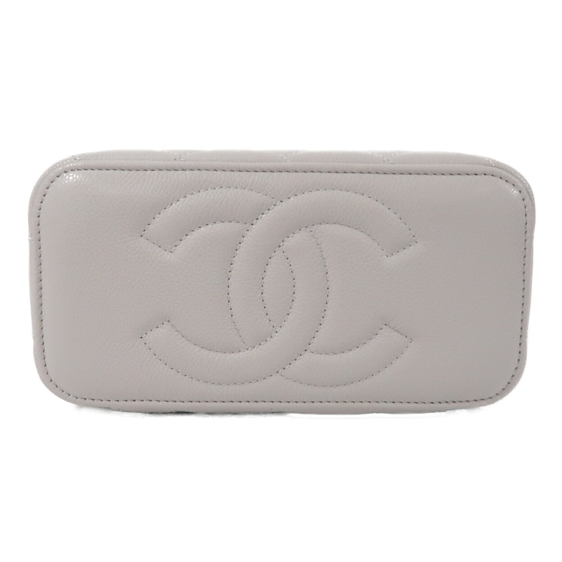 Chanel CC GHW Vanity Case Grey - 4