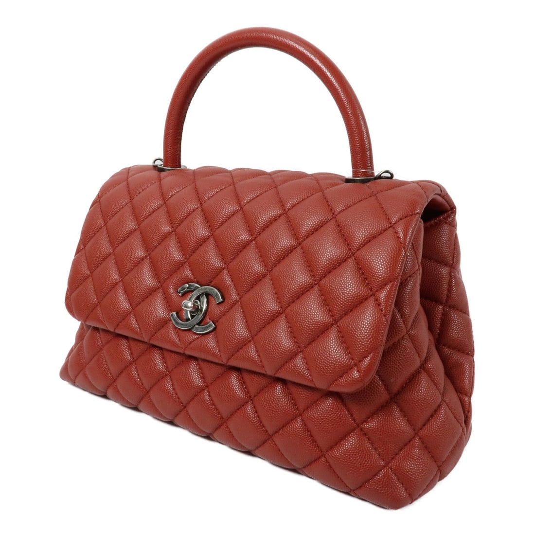 Chanel Coco Handle Medium Red - 3