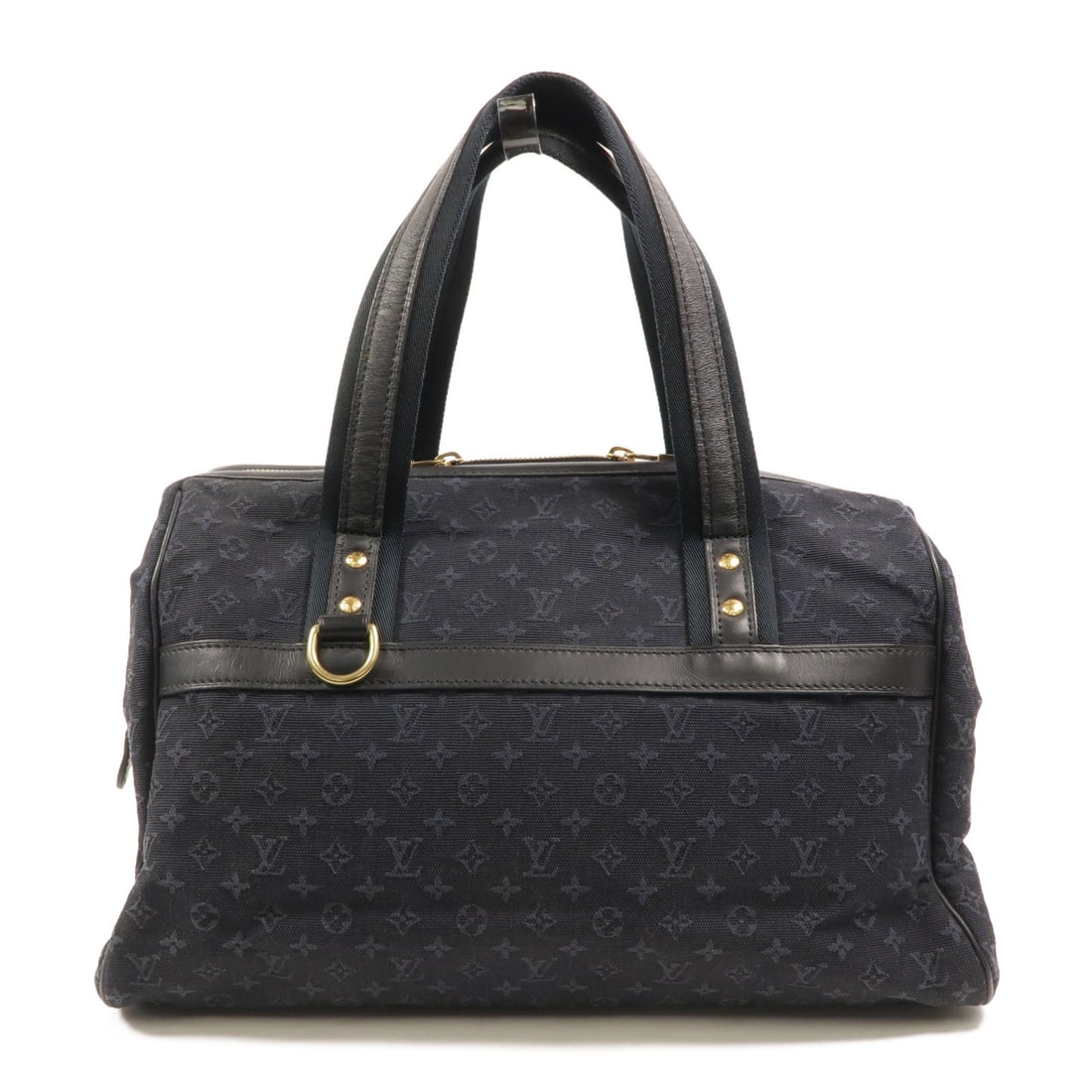 Louis Vuitton LV GHW Josephine GM Blue: LV GHW Josephine GM handbag in blue Monogram Mini Lin canvas. Size: W35 x H22 x D16 cm. Handle 43 cm. Includes storage bag.