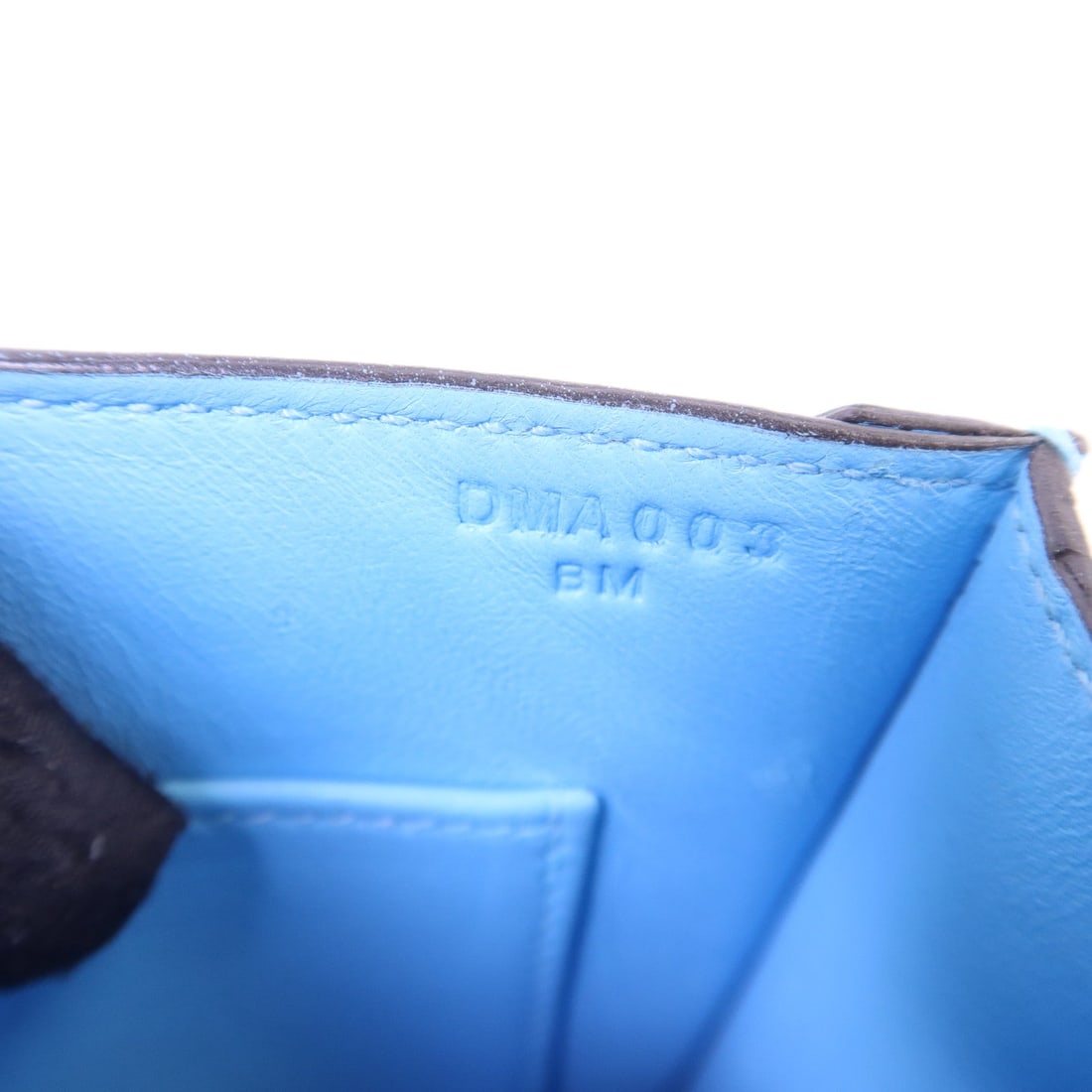 Hermes GHW Verrou Mini Bleu Azteque - 8