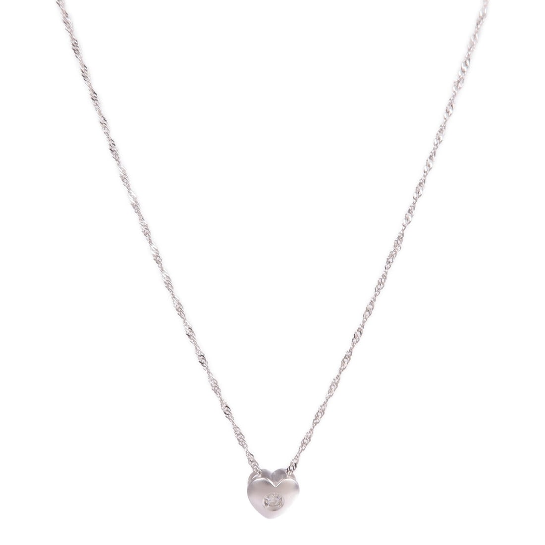 Diamond White Gold Necklace (1 of 9)