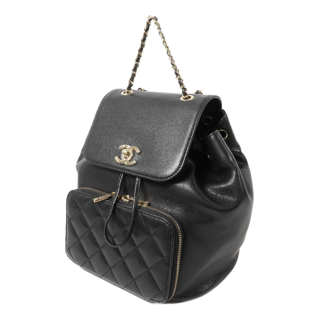 Chanel CC GHW Affinity Backpack Black - 3