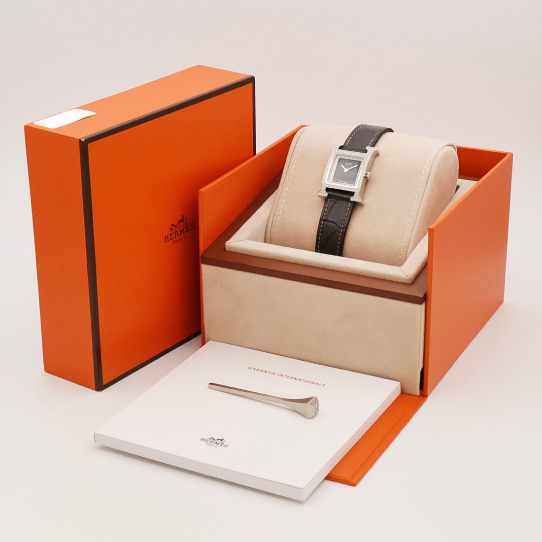 Hermes H Watch HH4.230 SS Obsidian - 11