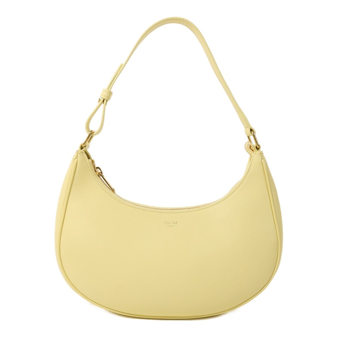Celine GHW Ava Light Yellow: GHW Ava shoulder bag in light yellow calfskin (cowhide). Size: W25 x H19 x D7 cm. Shoulder 30-33 cm.