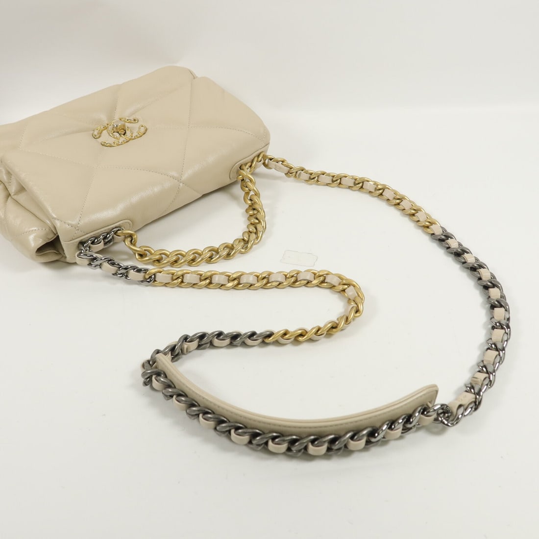 Chanel CC GHW C19 Small Beige - 11