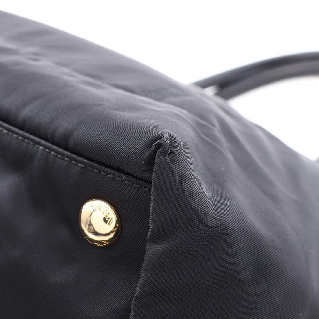 Prada Triangle Logo Handbag Black - 6