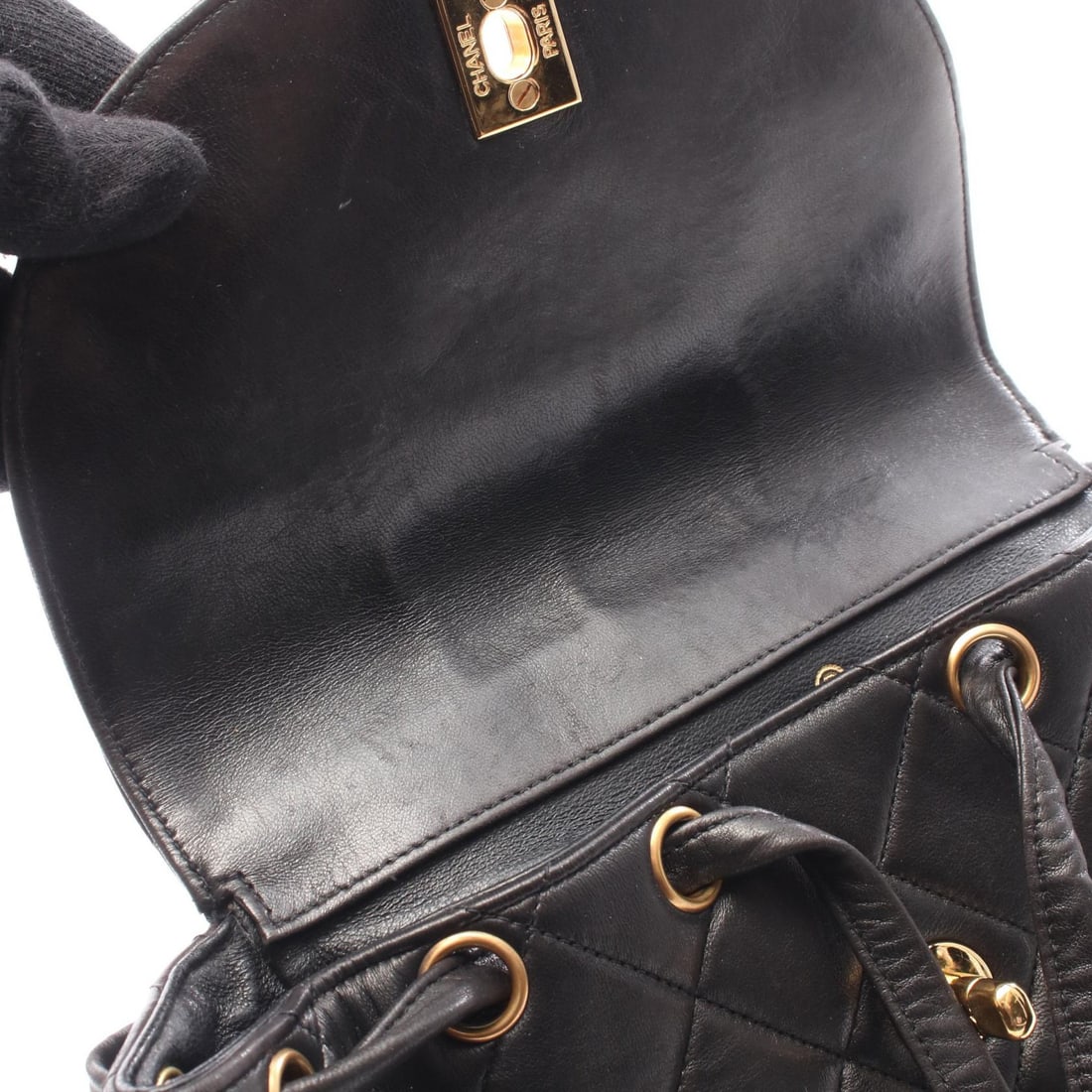 Chanel GHW Chain Backpack Black - 6