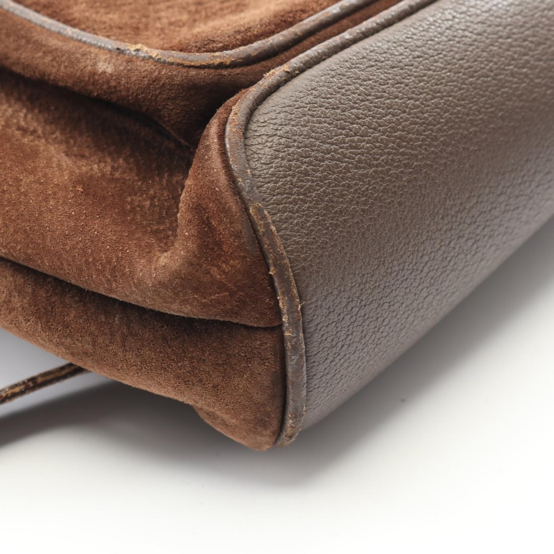 Gucci Bamboo Suede Backpack Brown - 11