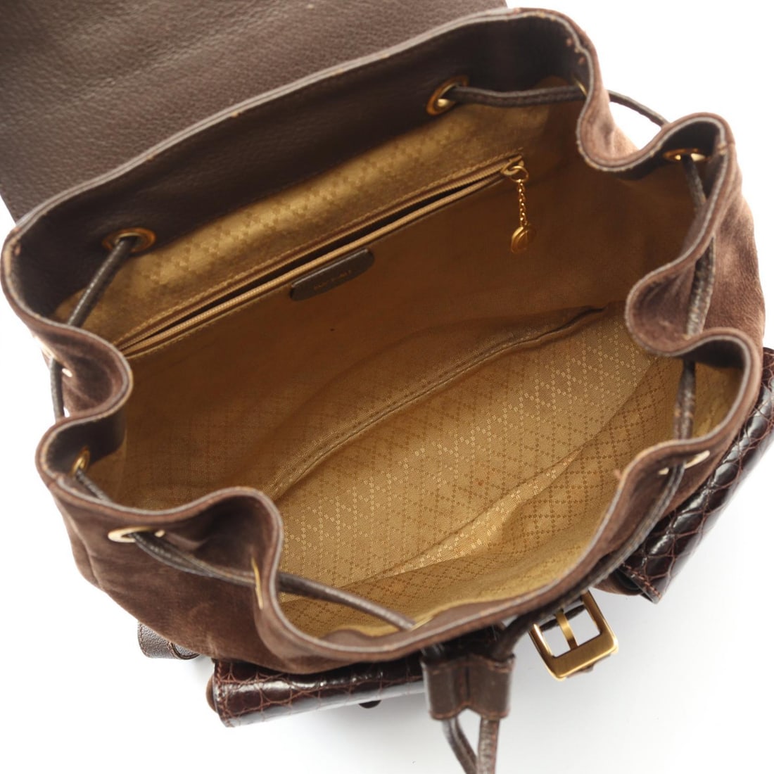Gucci Bamboo Suede Backpack Brown - 16