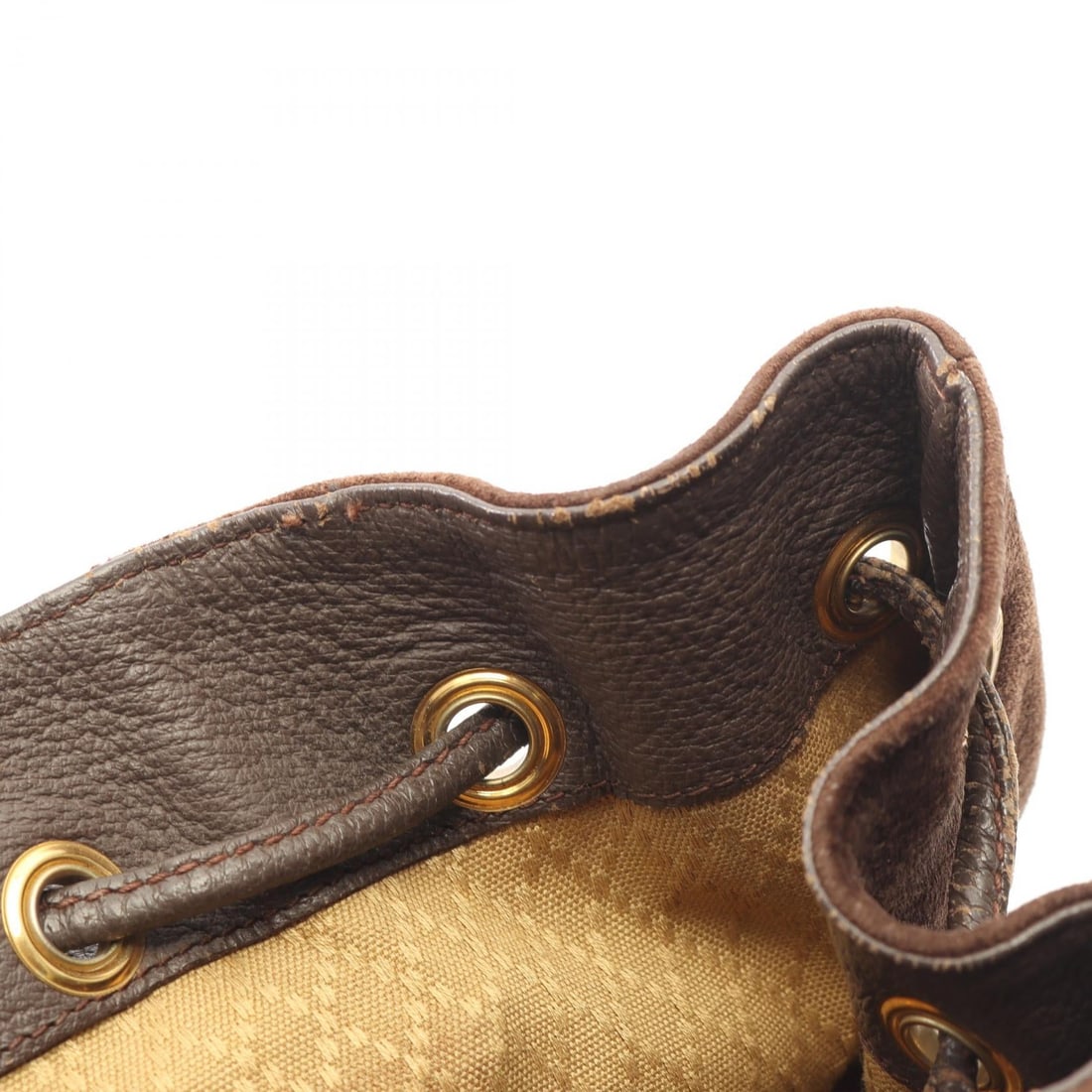 Gucci Bamboo Suede Backpack Brown - 9