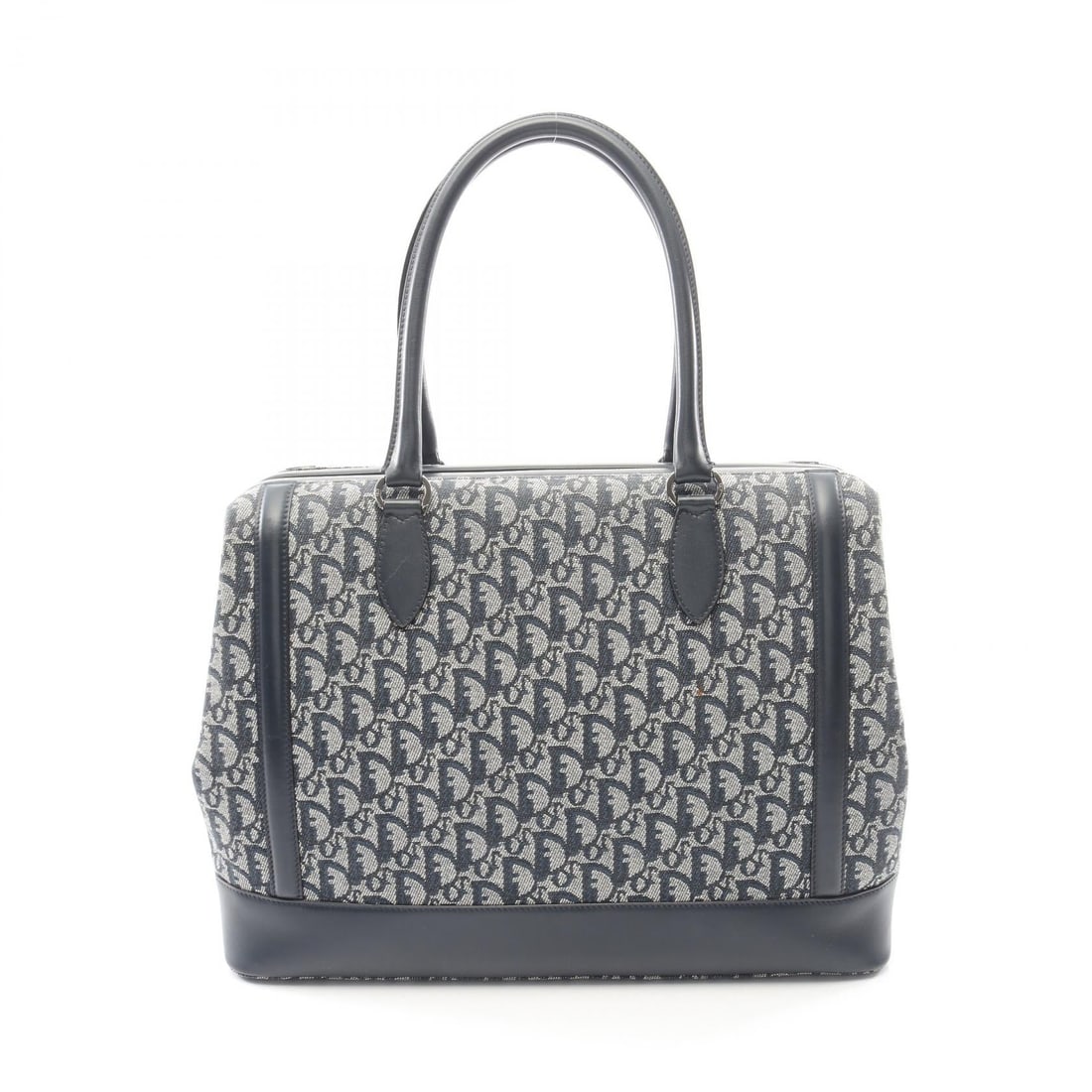 Dior Trotter Doctor's Bag Navy: Navy Trotter Doctor's Bag shoulder handbag in canvas and leather. No accessories. 40 x 29 x 16 cm. Handle 53 cm.