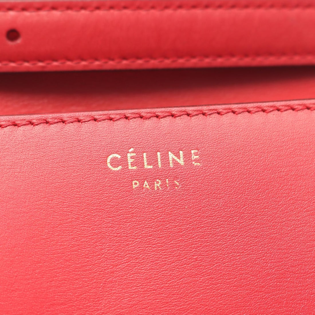 Celine Classic Box Medium Red GHW - 4