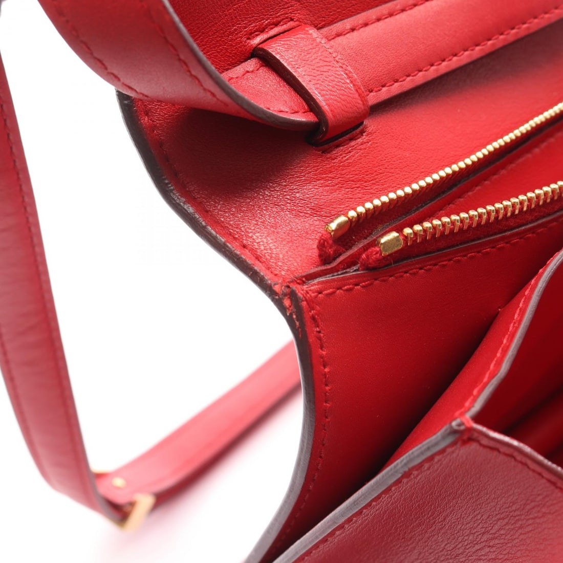 Celine Classic Box Medium Red GHW - 5