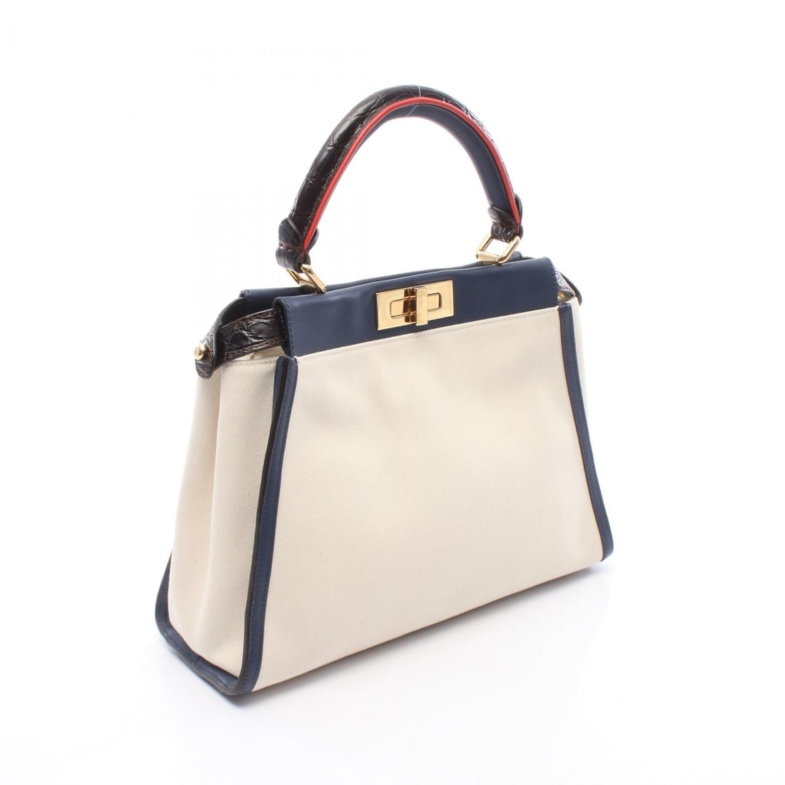 Fendi Peekaboo Regular Beige Multi - 2