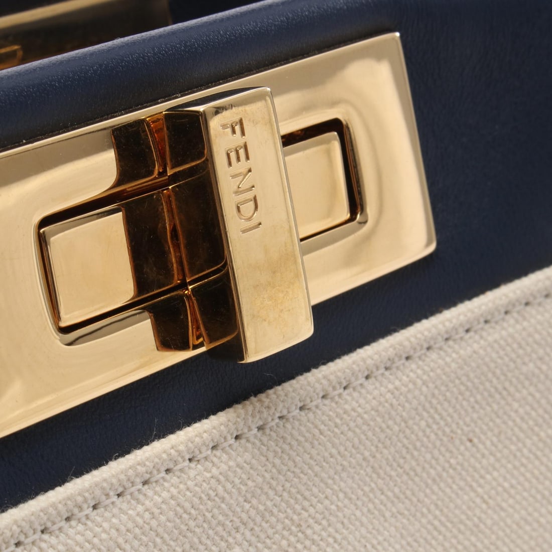 Fendi Peekaboo Regular Beige Multi - 7