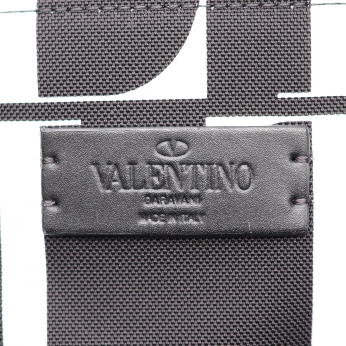 Valentino Logo Backpack Black White - 5
