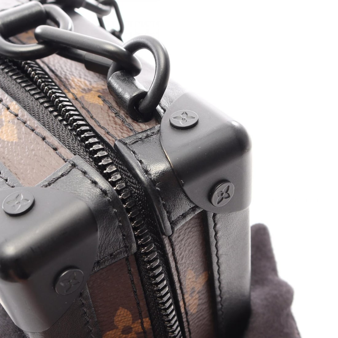 LV Vertical Soft Trunk Brown Black - 7