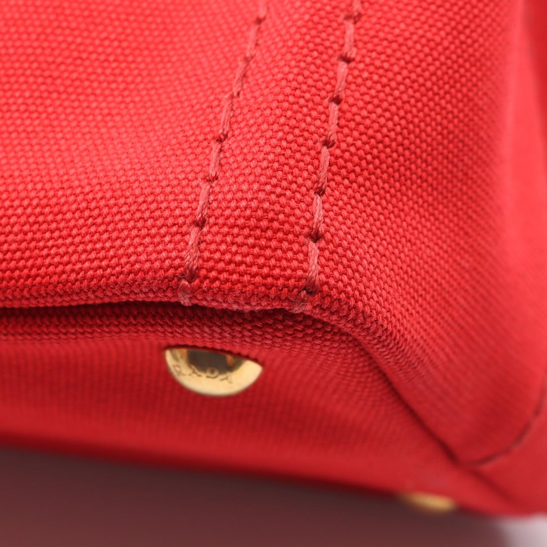 Prada Canapa 2Way Tote Red - 5