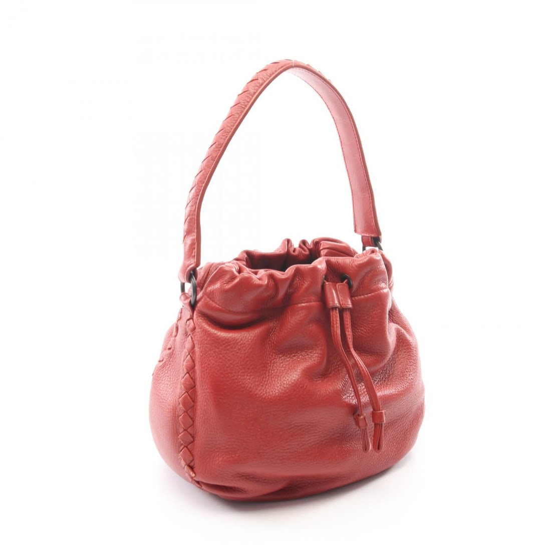 Bottega Intrecciato Drawstring Red - 2