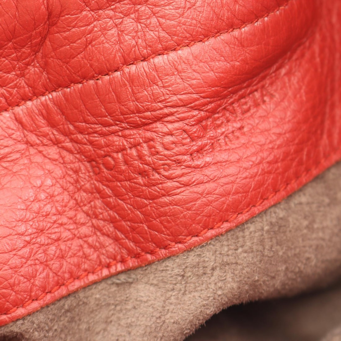 Bottega Intrecciato Drawstring Red - 4