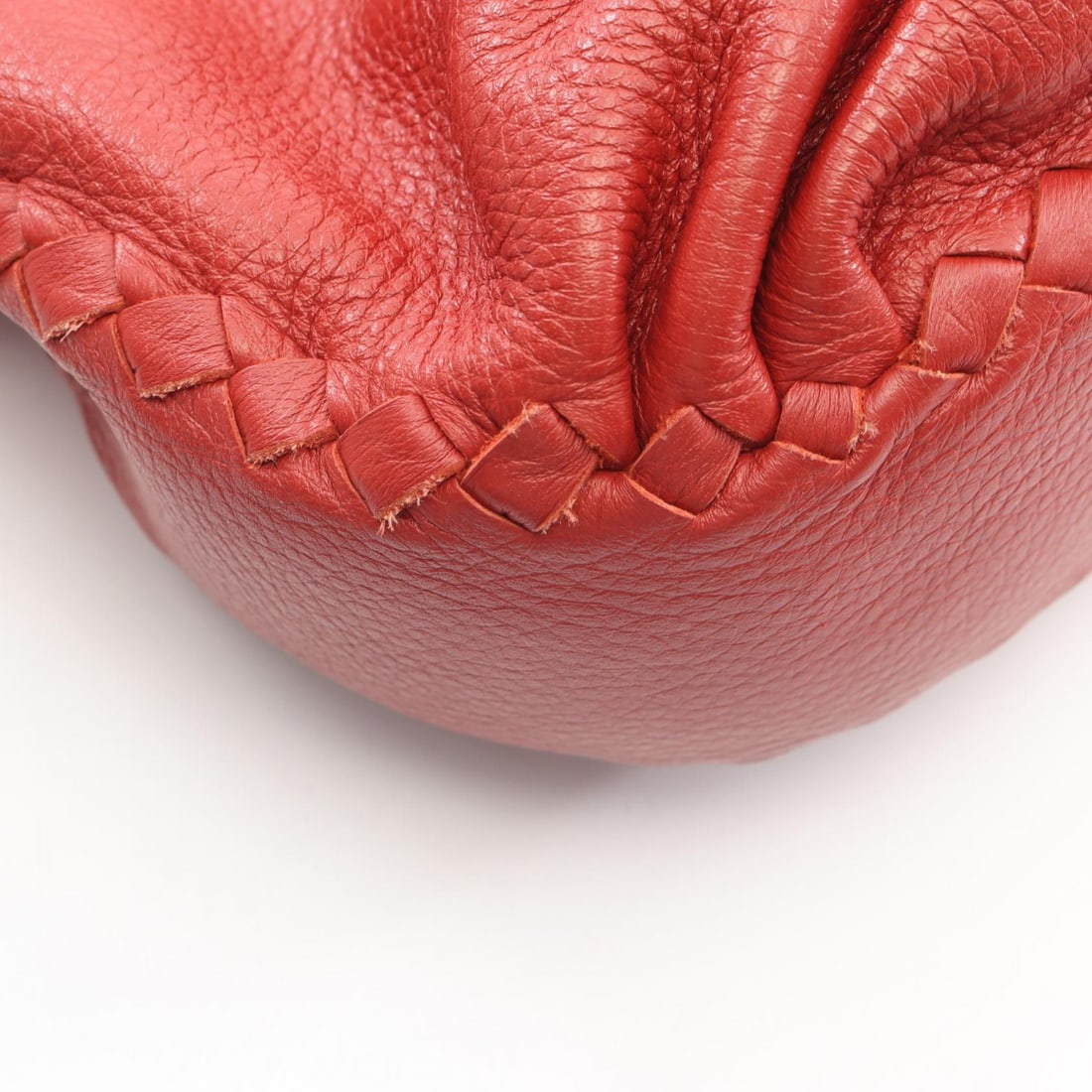 Bottega Intrecciato Drawstring Red - 5