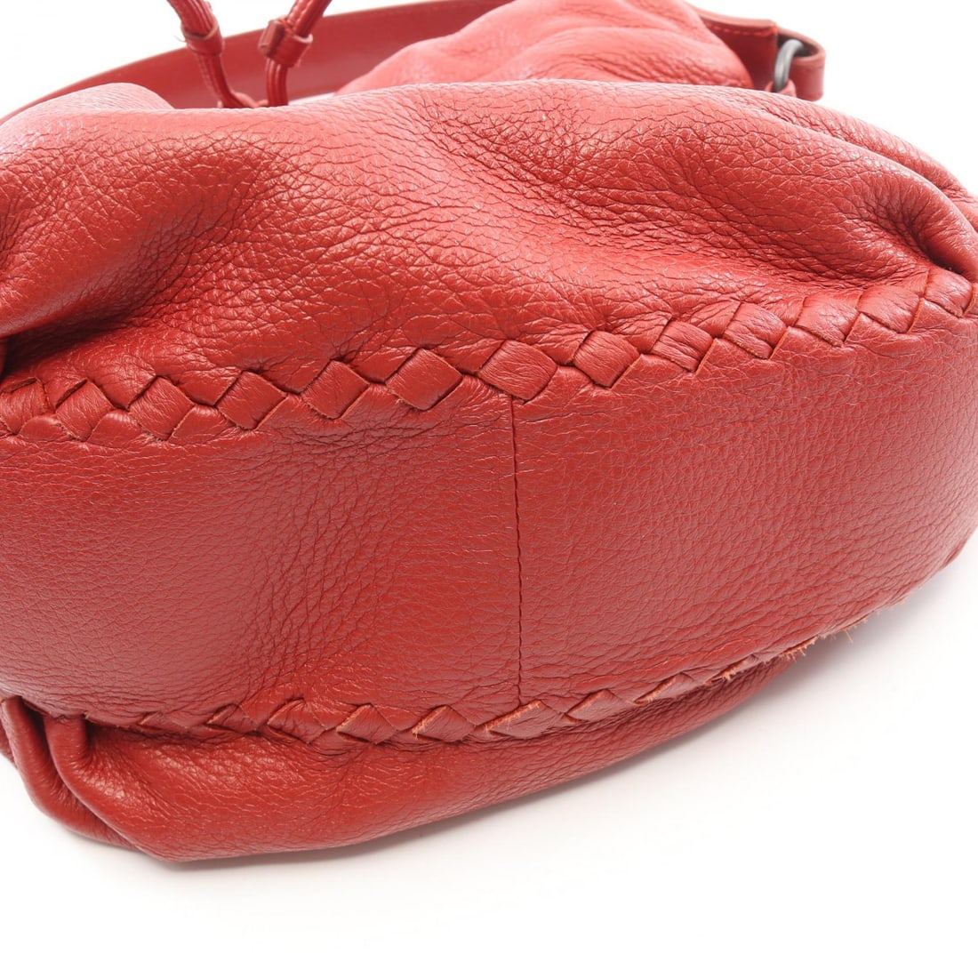 Bottega Intrecciato Drawstring Red - 7