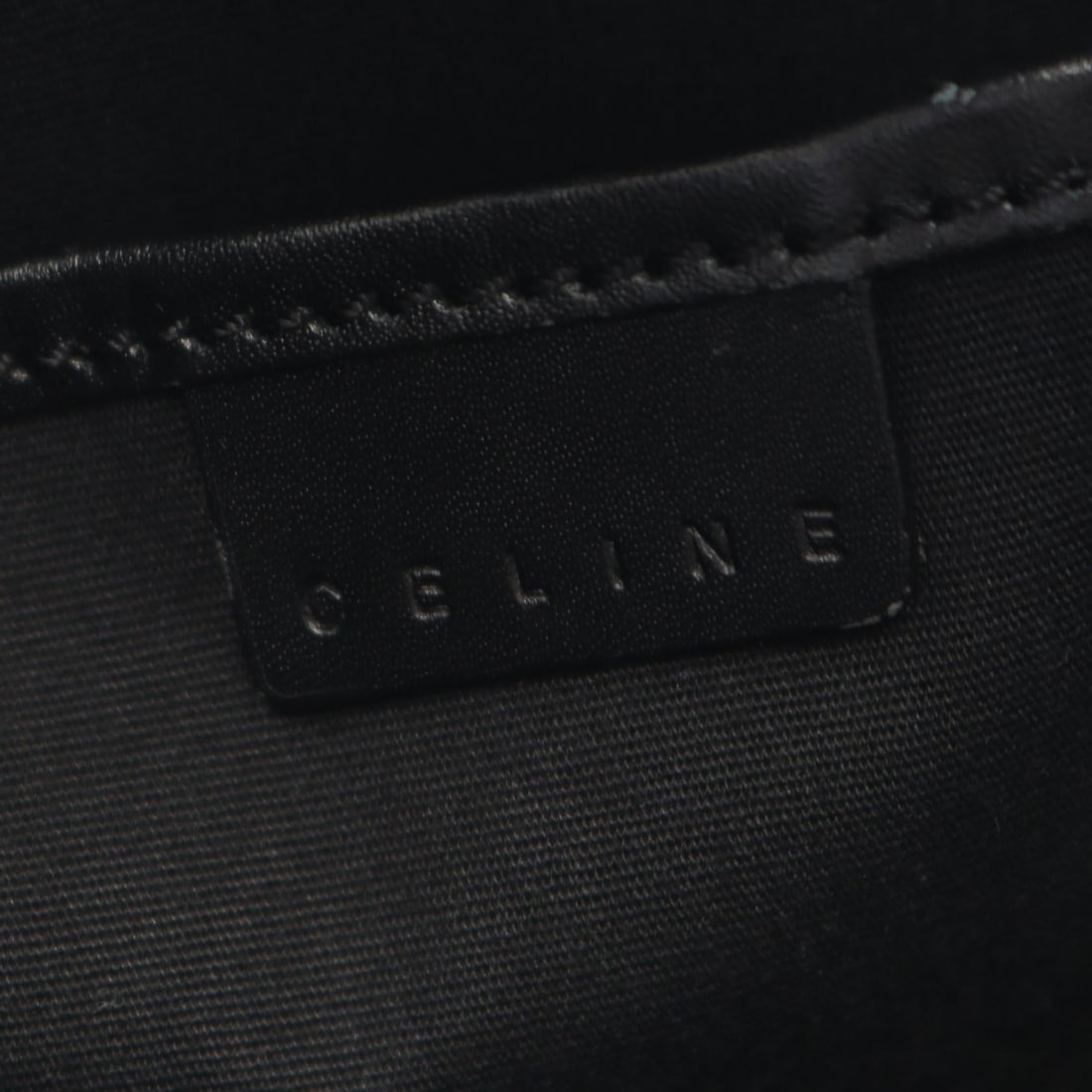 Celine Logo Shoulder Bag Black - 4