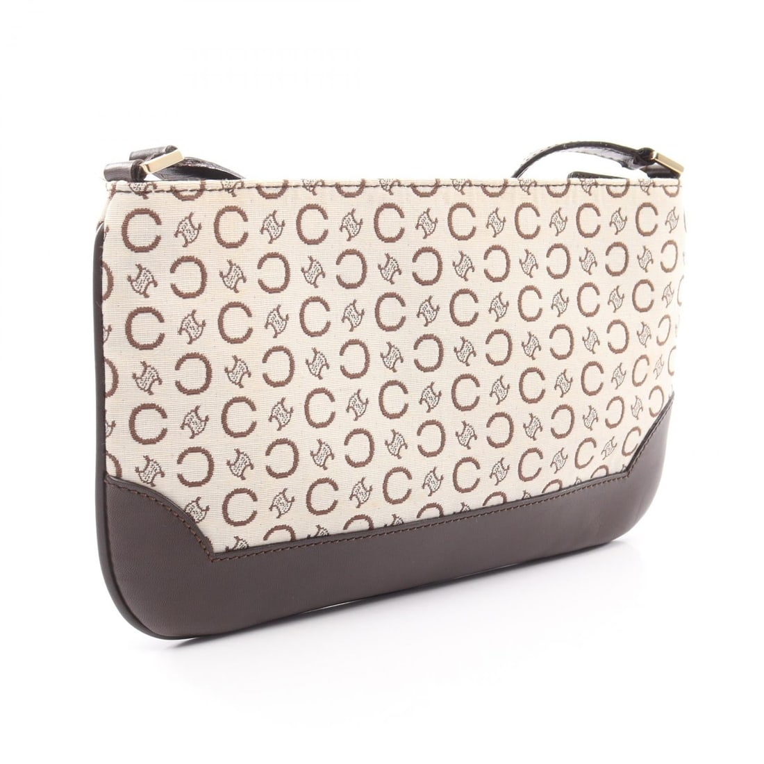 Celine C Macadam Shoulder White Brown - 2