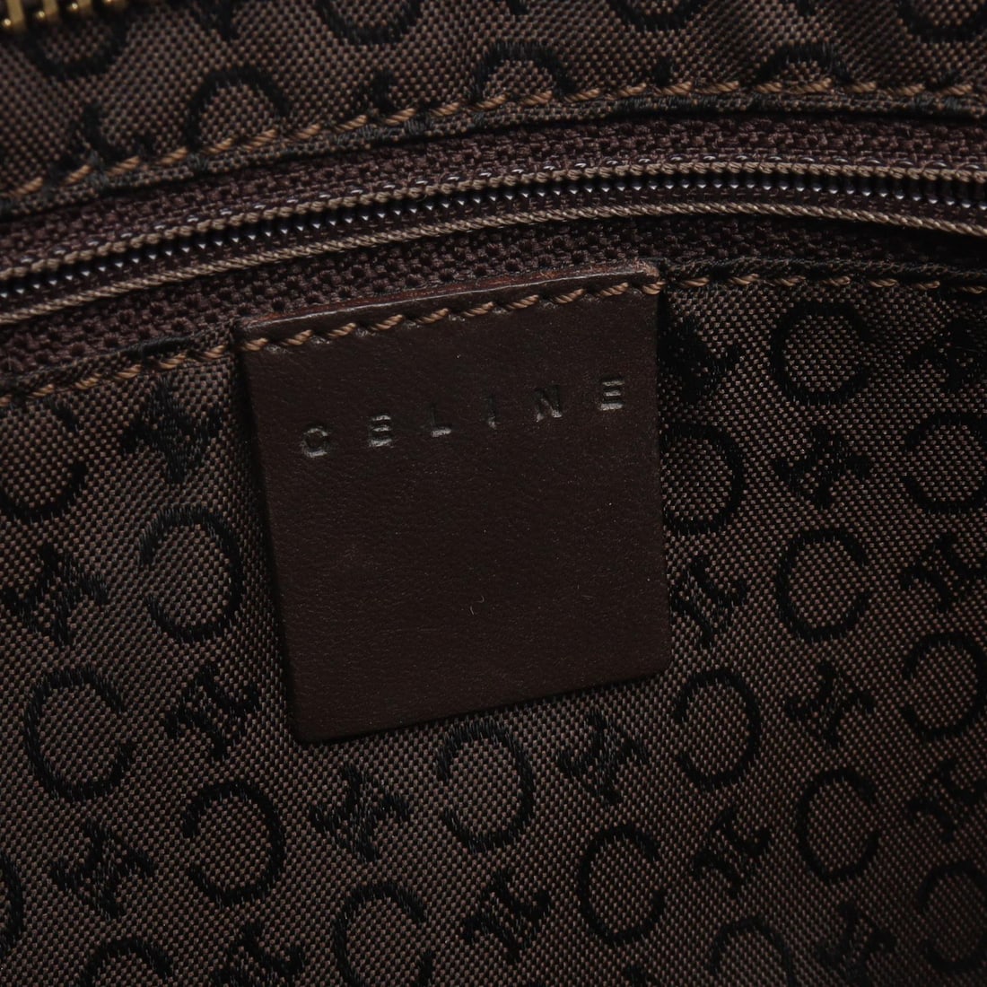 Celine C Macadam Shoulder White Brown - 4