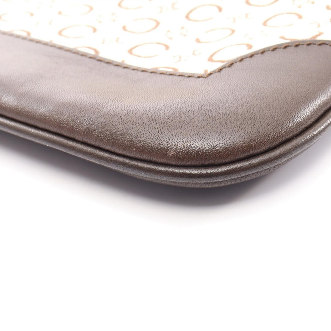 Celine C Macadam Shoulder White Brown - 8