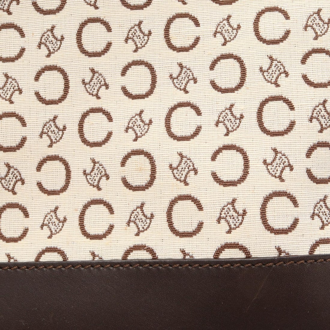 Celine C Macadam Shoulder White Brown - 9