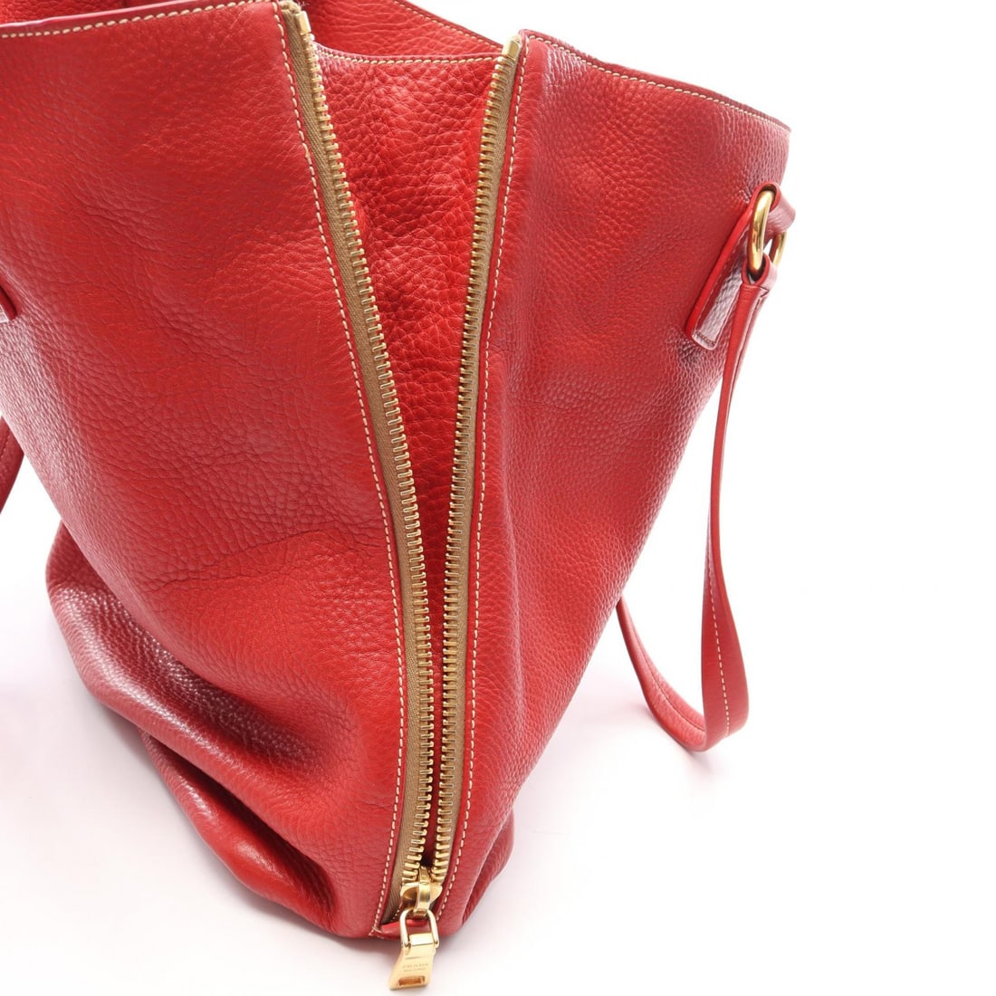 Prada Vitterodino Tote Red - 5