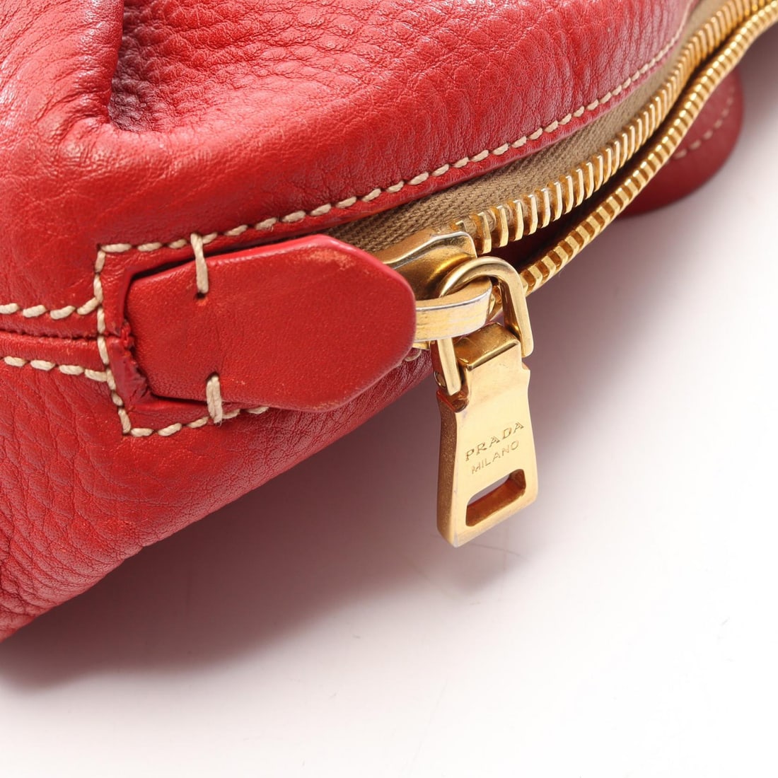 Prada Vitterodino Tote Red - 6