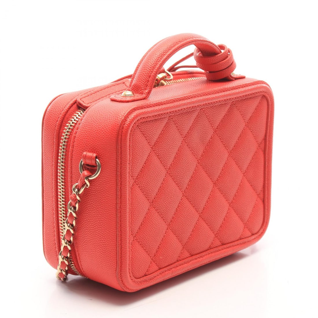 Chanel GHW Figley Vanity Red - 2